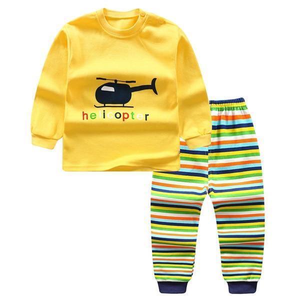 Modern Luxury Baby Boy Clothes Cotton Clothing Sets Cartoon Long-sleeved T-shirt Pants Infant Clothes 2pcs Ste For Boys and Girls Kids