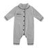 Newborn Baby Girl Boy Rompers Cotton Autumn Spring Infant Toddler Jumpsuit With Collar Pocket In Modern Style