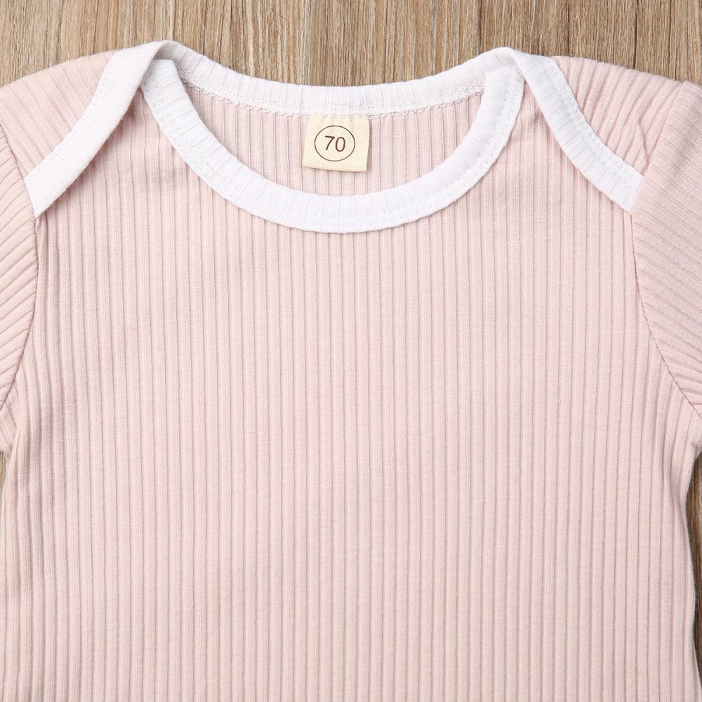 Fashion Newborn Baby Boy Girl Romper Jumpsuit Outfits Knitted Cotton Clothes For Babies In Classic Style