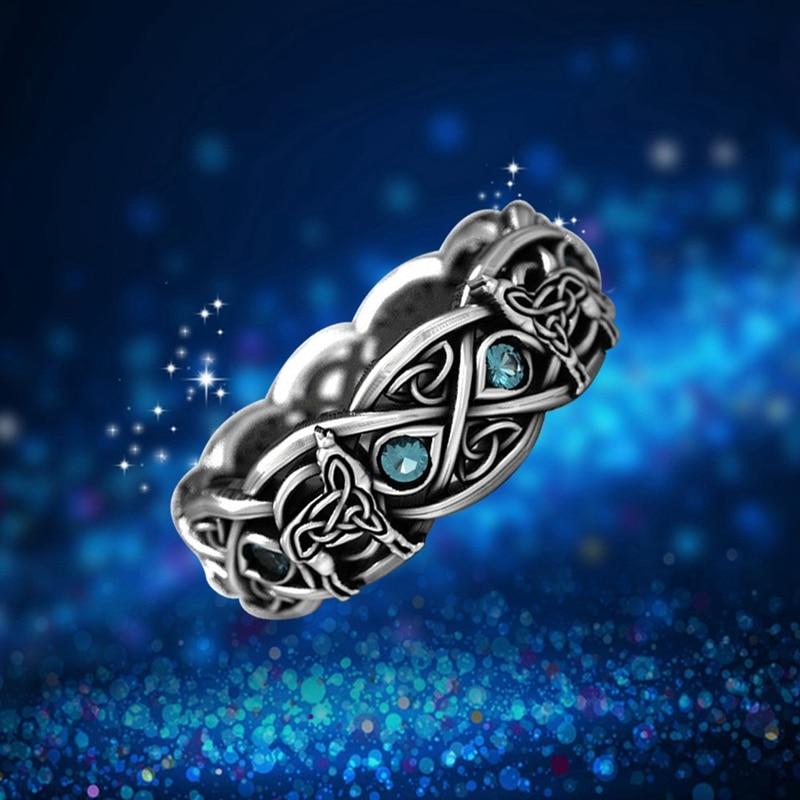 Mythology Giant Wolf Defense Totem rings Wolf Domineering Nightclub Gothic Punk Ring For Men Retro Male Ring