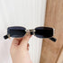 Popular Fashion Small Rectangle Women Luxury Sunglasses Brand Designer Vintage Punk Men Sunglasses Style With Shades UV400 Protection