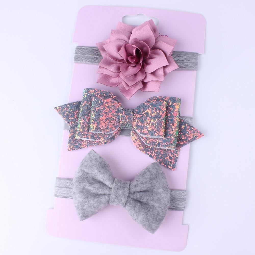 Bow Set Baby Girl Bows Hair Accessories Chiffon Flower Headband Bow knot Party Princess Dress Decoration For Girls Baby and Kids