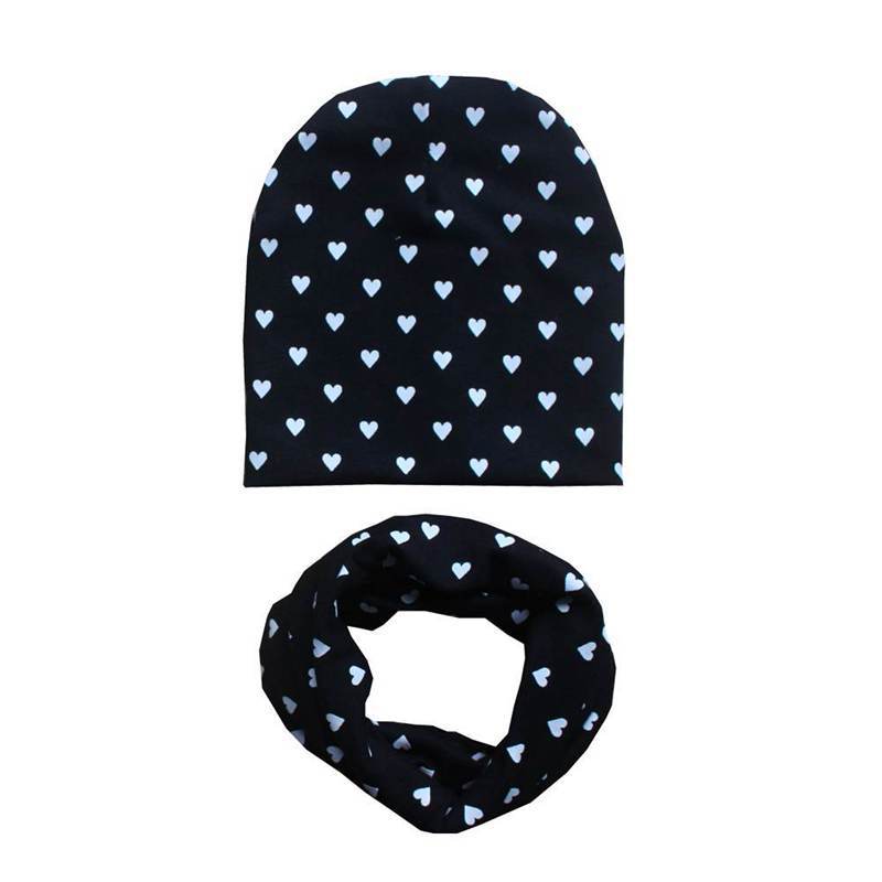 Modern Baby Boys & Girls Hat Scarf Set Beanie Boys Caps with Scarf for Kids In elegant Modern Design