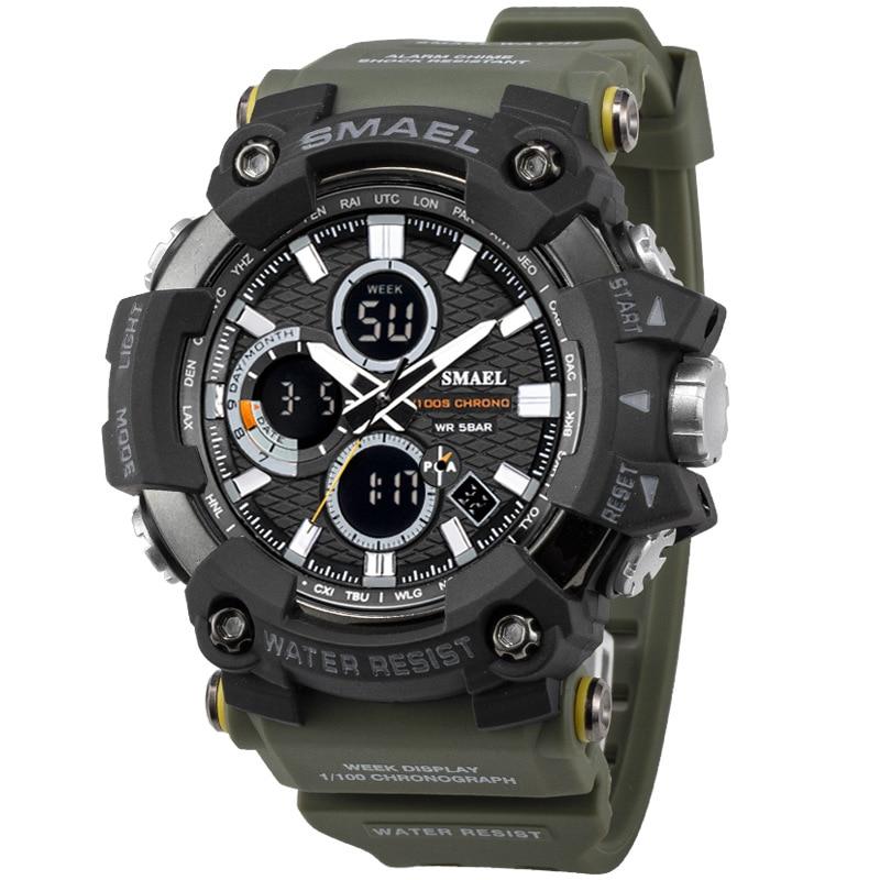 Men's  Sports Watches Top Brand Luxury Military Quartz Watch Men Waterproof 50M Shock  Digital Whats Relogio Masculino