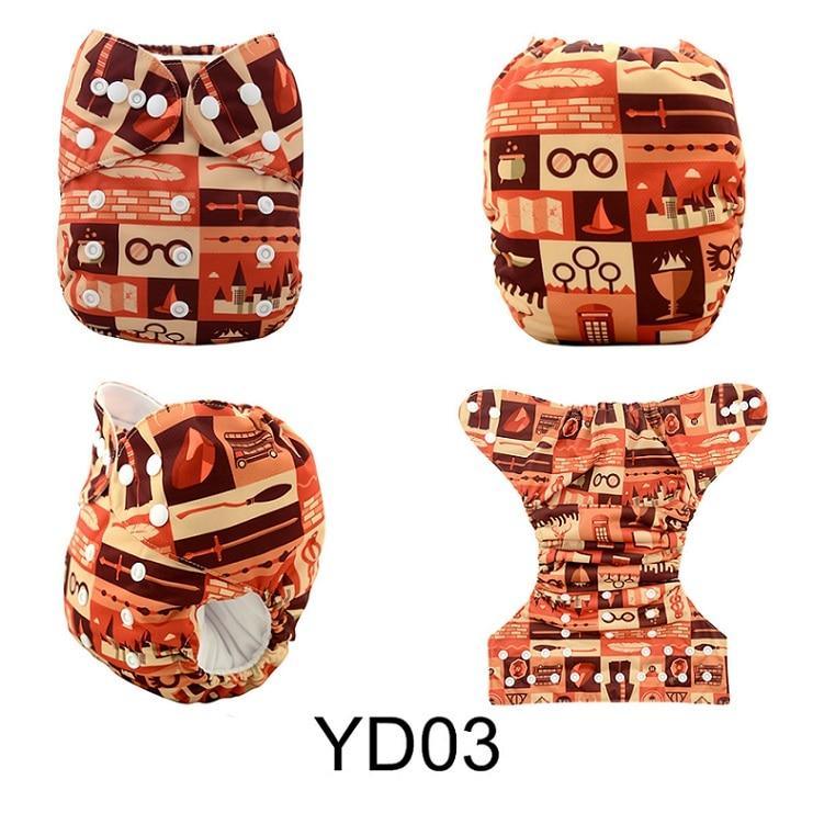 ModernLuxury Printed Baby Cloth Diaper Reusable Cloth Nappy Snap Adjustable Pocket Diaper Nappies For Baby Kids