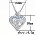 Diamond Shiny Heart Cubic Zirconia Charm Women Necklace Love Birthday Gift Formal Occasion Party Dazzling Pendent Necklace Jewelry Design