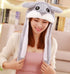 Modern Elegant Winter Interesting Girls Animals Ear Moving Jumping Hats Children and Adults Women Warm Rabbit Winter Caps In Modern Design