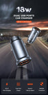 Mini Quick Charge 3.0 USB Car Charger Dual USB Fast Charger 3.1A Cellphone Universal Mobile Phone Charger