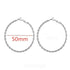 Big Circle Gold and Silver Luxury Woman 40mm 60mm 70mm 80mm Exaggerate Big Smooth Circle Hoop Earrings In Elegant Style