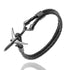 Modern Stainless Steel Airplane Anchor Luxury Bracelets For Men And Women Genuine Multi-Layer Leather Elegant Bracelet Freestyle Home Jewelry