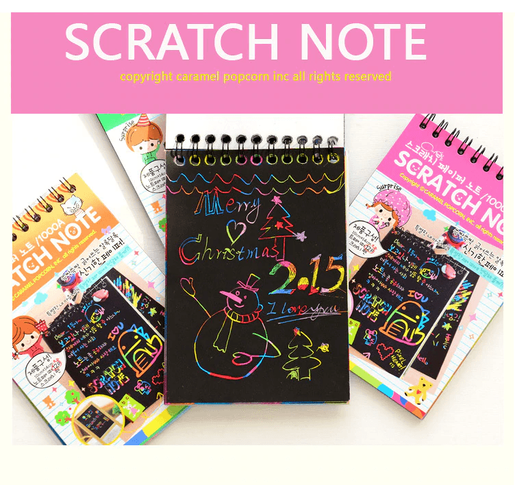 Kids Drawing Toys Scratch Paintings Magic Art Drawings Baby Educational Magic Books Child Birthday Gifts