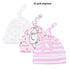 Printed Baby Hats & Caps For Newborn Baby Accessories In Elegant Modern Design Set Of 3PCS For Baby Kids