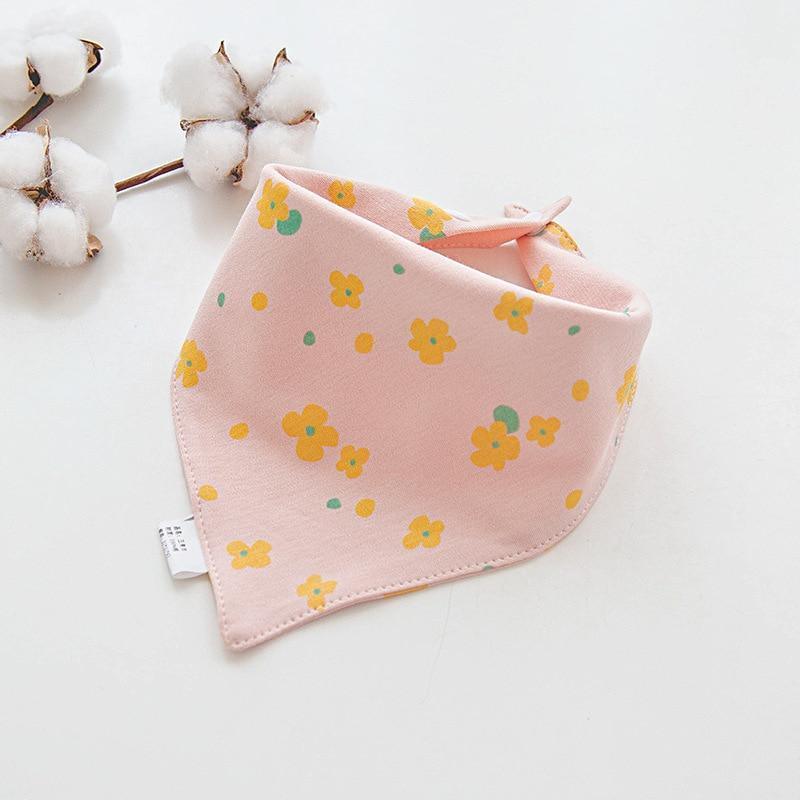 Cotton Cartoon Bandana Feeding Saliva Towel Waterproof Bibs For Baby Burp Accessory Adjustable Button Durable Baby Towels