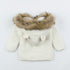 Warm Winter Luxury Newborn Baby Boy Girl Knitted Buttons Hooded Jacket Coat In Modern Design