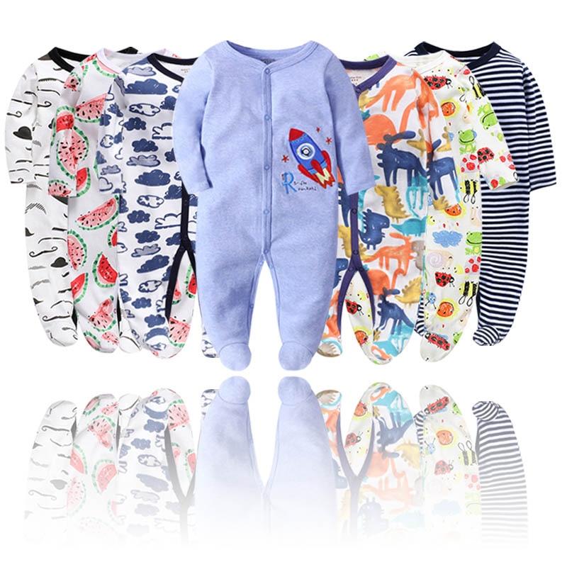 Modern Colorful Baby Boys/Girls Blanket Sleepers Newborn Babies Sleepwear Infant Long Sleeve Romper Jumpsuit for Kids