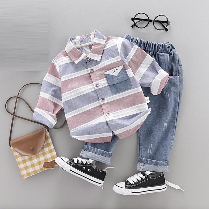 Modern Luxury Classic style Fall Baby Boys and Girls Clothing Set T-shirt Tops Pant Tracksuits Outfits For Kids