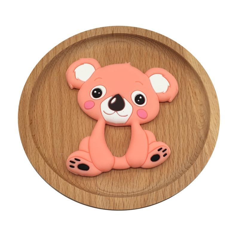 1pc Unique Baby Koala Silicone Teether Teething Chew Toy   Nursing Tool Pendant Food Grade Silicone