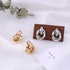 Modern Retro New Trend Flashbuy Gold Alloy Drop Earrings For Women  In Simple Exaggeration Elegant Style