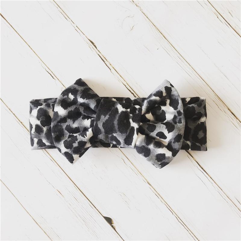 Modern Baby Headband Bow for Girl Leopard Headbands for Newborn Toddler Turban Baby Hair Accessories Design