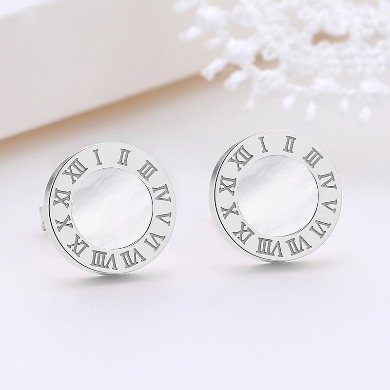 Modern Luxury Small Minimalist Stud  Stainless Steel Luxury Small Earrings Stud Crystal Small Jewlery In Modern Vintage Style With Zircon