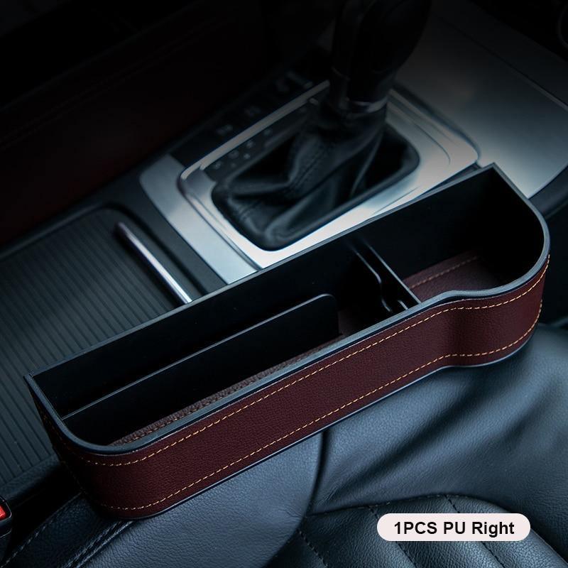 NEW Car Crevice Storage Box Seat Gap Pocket Catcher Organizer Universal Seat Organizer Card Phone Holder Pocket