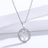 Authentic 925 Sterling Silver  Life Tree Necklace For Ladies Nature Lucky Jewelry Pendant Link Charm