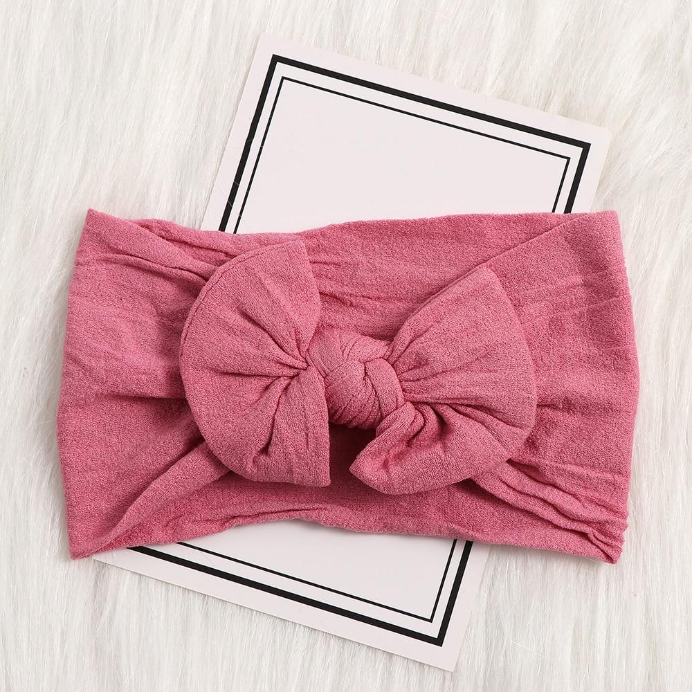 Baby Bow Hairband Elastic Headband Cute 3D Flower Stretch Turban Flower Head Wrap Princess Hair Accessories Bow For Baby