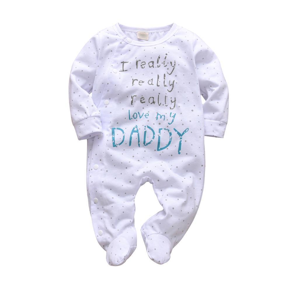 Modern Printed Baby Boys and Girls Romper Cotton Long Sleeve Jumpsuit for Infant Clothing Newborn Baby Kids