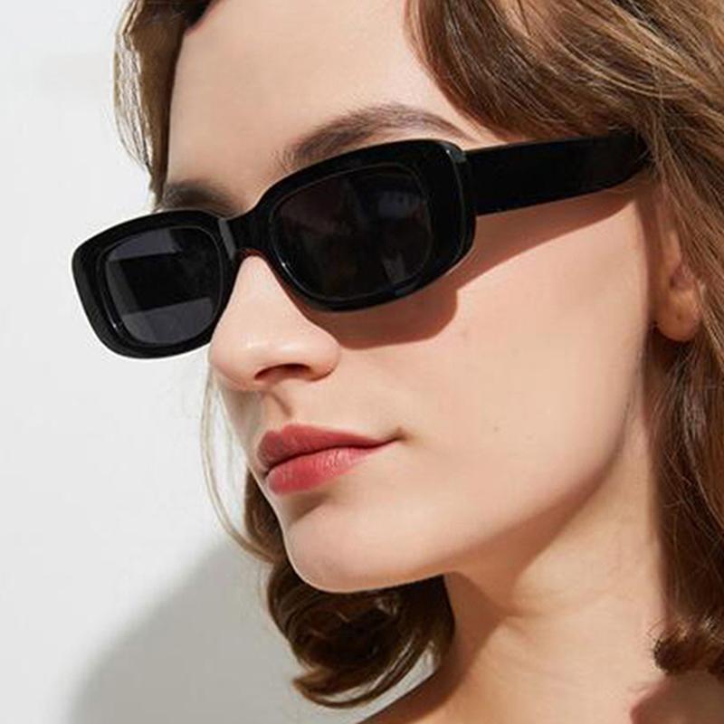 Vintage Retro  Small Rectangle Sunglasses Women Brand Designer Square Sunglasses Shades Female UV400