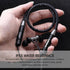 STEVVEX Earphone Bluetooth5.0 Wireless Headset Magnetic Neckband Earphones IPX5 Waterproof Sport Earbud with Noise Cancelling Mic