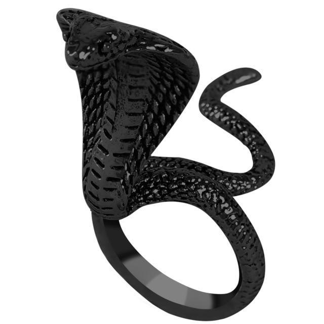 Fashion Retro Exaggerated Spirit Snake Ring Personality Punk Wind Snake-Shaped Nightclub Style  Ring For Women and Girs Student Trend Jewelry Design