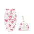 Newborn Wrapping Swaddle Baby Envelop Wrap Blanket Baby Hat Sleeping Bag Set Sleep Bag