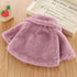 New Luxury Baby Warm Cute Princess Fur Cloak  Jacket For Baby Girls In Elegant Winter Design