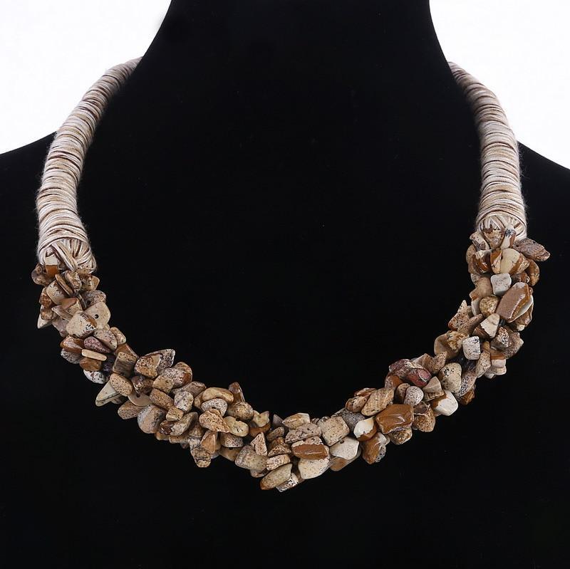 Handmade New Fashion Simulated Pearl Necklace for Women Flower Collars Trendy Necklaces & Pendants Statement Necklace Jewelry