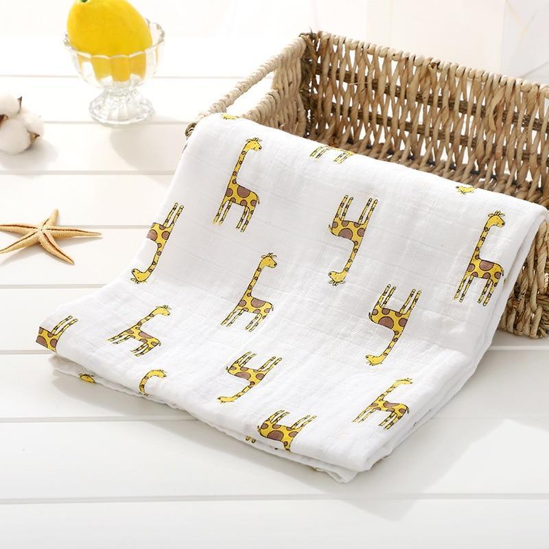 Muslin Cotton Diaper Baby Blankets Newborn Swaddle Blanket Infant Multi Purpose Bath Towel