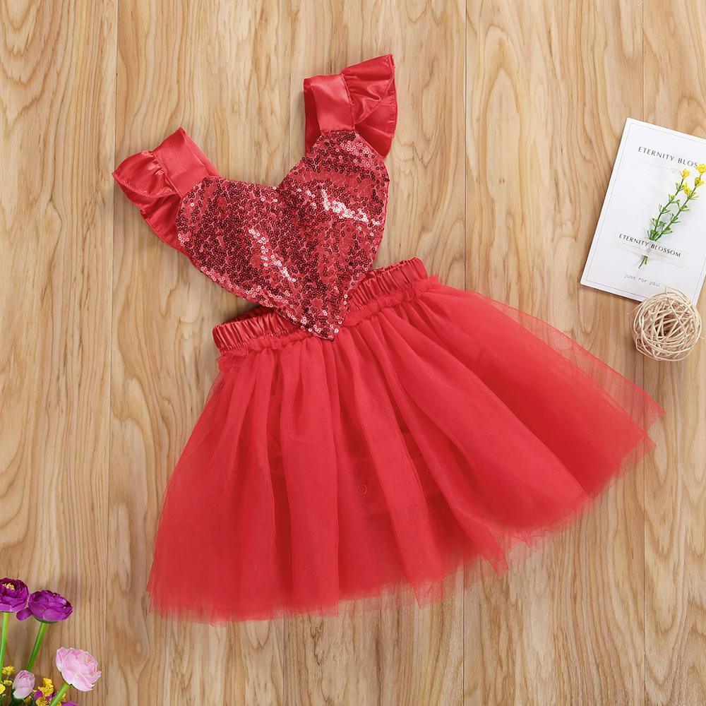 Newborn Infant Baby Girl Romper with Sequin Dot Tulle Dress Outfits for Toddler Girls Dress For Birthday And Party