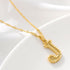 Modern NEW Luxury Shiny Tiny Gold Initial Letter Necklace For Women and Man In Jewelry Hip Hop Retro Design