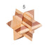 12 Style Brain Teaser 3D Wooden Interlocking Puzzles Game Toy Bamboo Small Size For Adults Kids