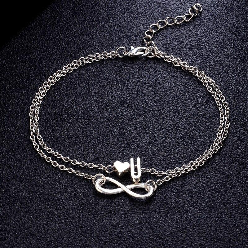 Summer Jewelry Leg Bracelets For Women Foot Jewelry Silver Color Feet Chain