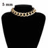 Luxury Gold and Slver Big Elegant Stailless Steel Punk Gold Choker Chain Necklace For Women Luxury Jewelry Perfect Gift For Girls