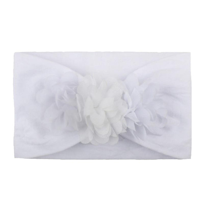 Handamde New Colorful Chiffon Flower Headband for Newborn Baby Toddler Ribbon Elastic Baby Headdress Kids Hair Band Girl Bow Knot Styling