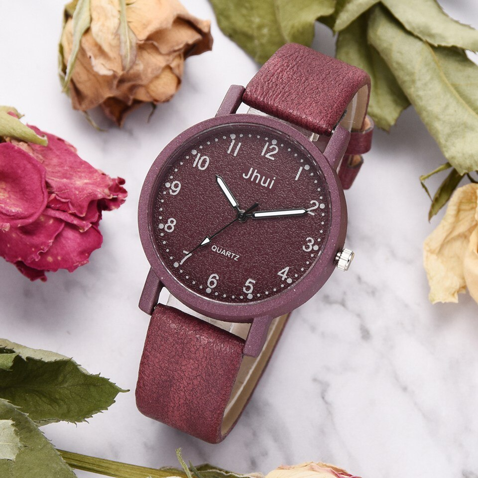 New  Women's Fashion Leather Wrist Watch For Women and Ladies Excelent Gift  For Women and Girls