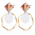 New Korean Heart Statement Drop Earrings  For Women In Fashion Vintage Geometric Acrylic Dangle Hanging Earring Jewelry Style