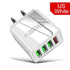 3.1A Quick Charge 3.0 LED Display 3 Ports USB Phone Charger Fast Charging EU Wall Adapter