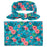 Swaddle Blanket Set Receiving Wrap Props Newborn Infant Boy Girl Headwear Flower Print Romper With Bow