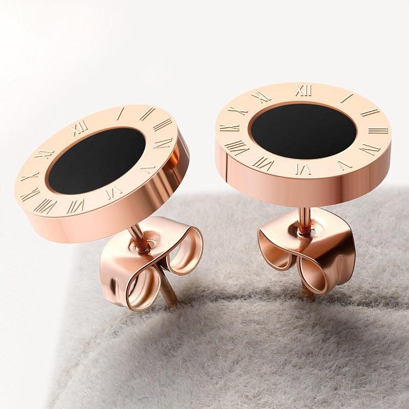 Modern Luxury Small Minimalist Stud  Stainless Steel Luxury Small Earrings Stud Crystal Small Jewlery In Modern Vintage Style With Zircon