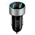 LED Universal 4.8A Car Charger Mobile Phone Fast Charging Adapter in Car With Display Quick Charge Dual USB