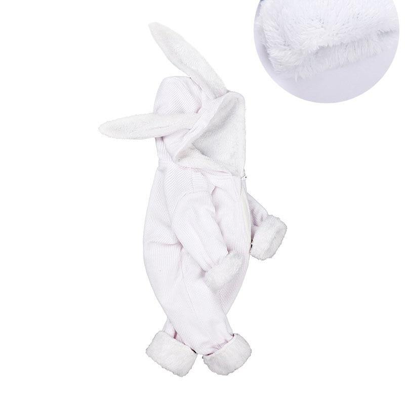 Elegant Baby Clothes Rompers Jumpsuits Newborn Cartoon Little Bee Rabbit Ears Zipper Clothes Cotton Jackets For Kids