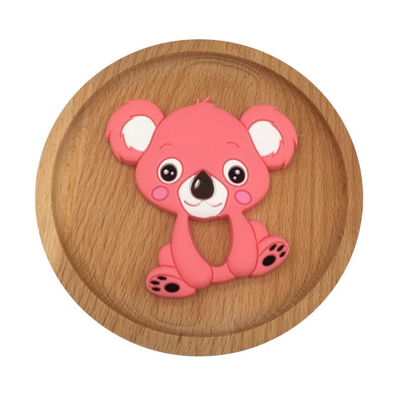 1pc Unique Baby Koala Silicone Teether Teething Chew Toy   Nursing Tool Pendant Food Grade Silicone