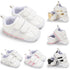 Fashion Soft Sole Hook Loop Pre Walker Sneakers Unisex Baby Boy Girl Leather Sports Non-slip Walker Shoes